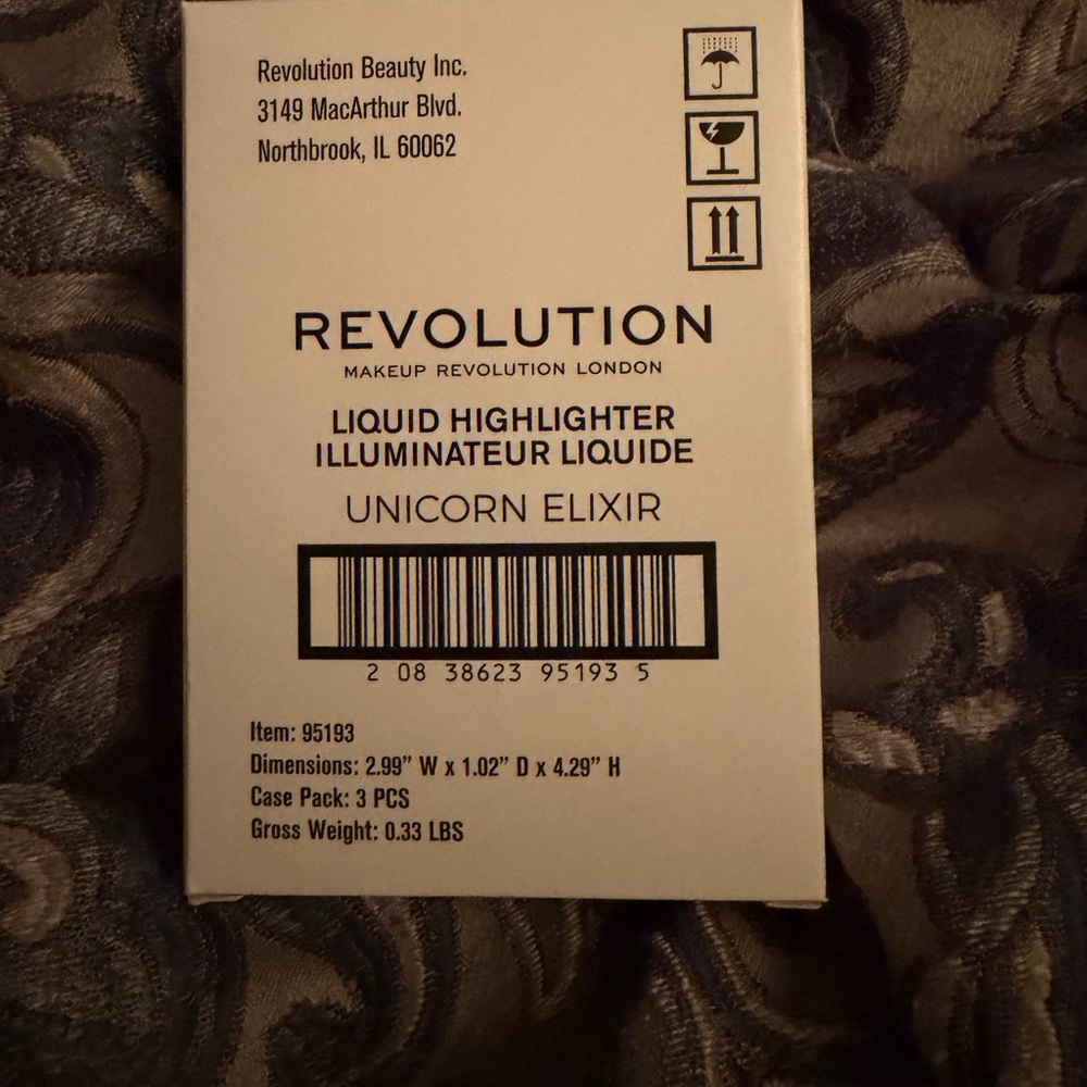 Revolution Unicorn Elixir Liquid Highlighter x3